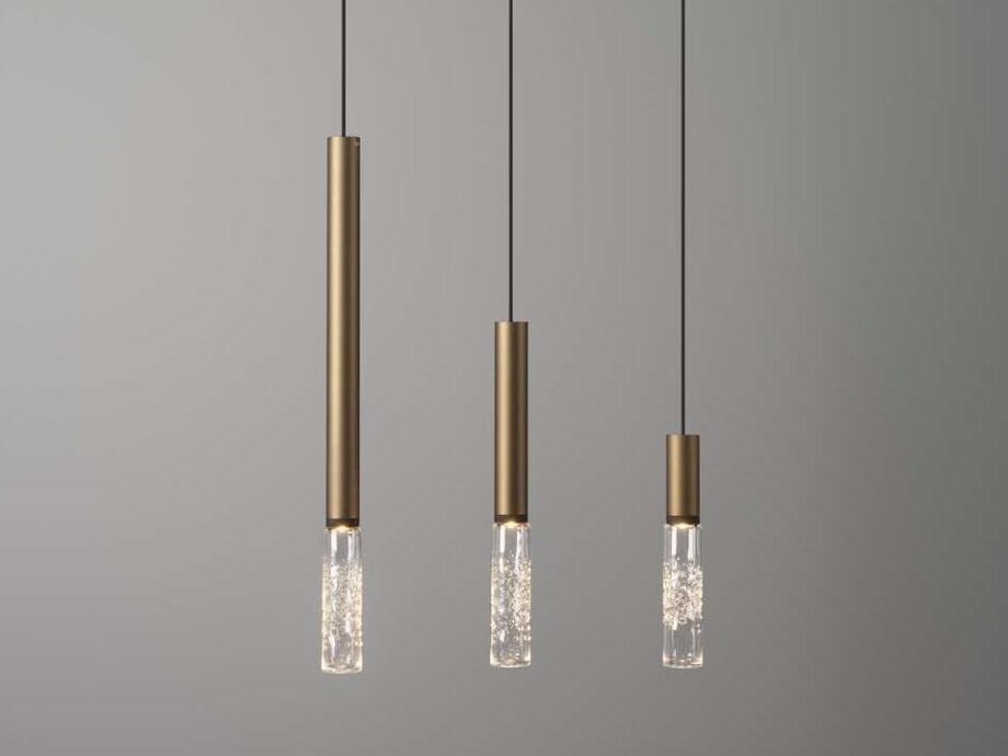Beam Stick Glass Pendant Lamp Olev