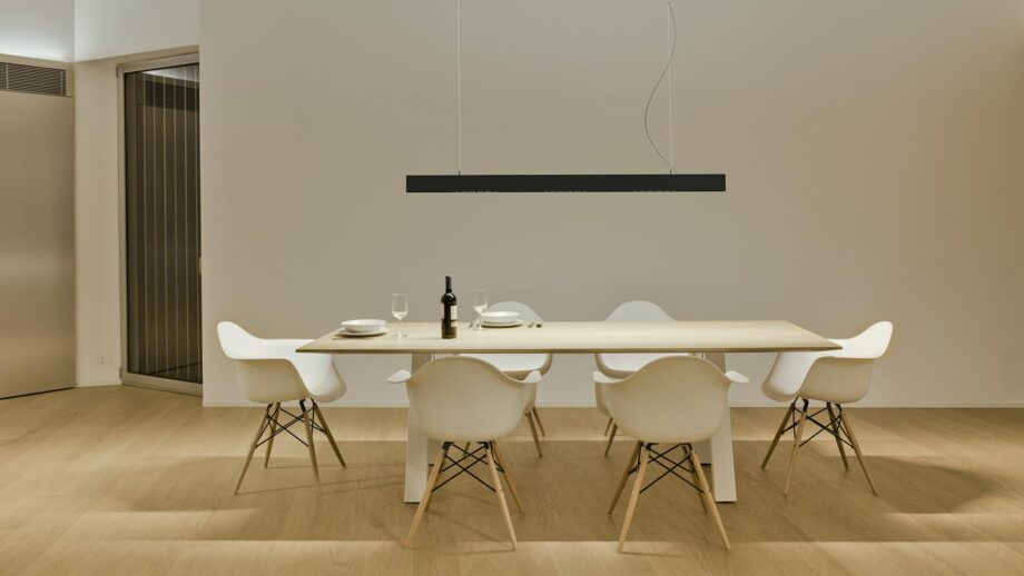 Black Foster Suspension 1200 Pendant Lamp Arkoslight