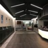 Angle Beam Ceiling Lamp Dark