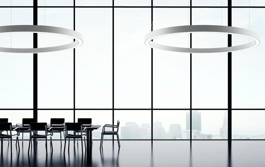 Golden Ring Pendant Lamp Panzeri