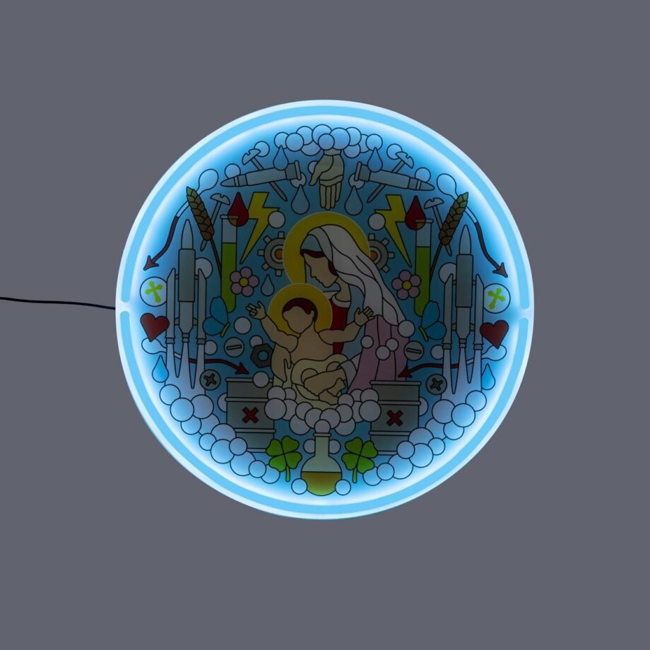 Virgin Mary Wall Lamp Seletti