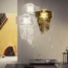Aria Gold Pendant Lamp Slamp