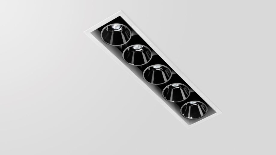 Black Foster Recessed 5 Spotlight Arkoslight