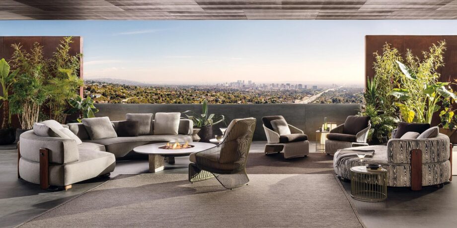 Florida Outdoor Sofa Minotti