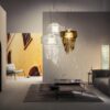 Aria Gold Pendant Lamp Slamp