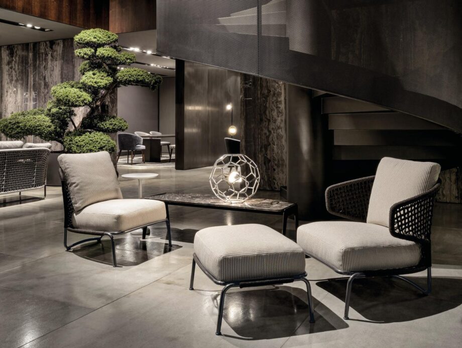 Aston Cord Outdoor Outdoor Armchair Minotti