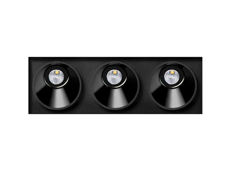Black Foster Asymmetric Trimless 3 Spotlight Arkoslight