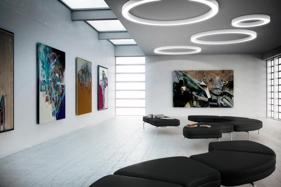 Silver Ring Wall Lamp Panzeri