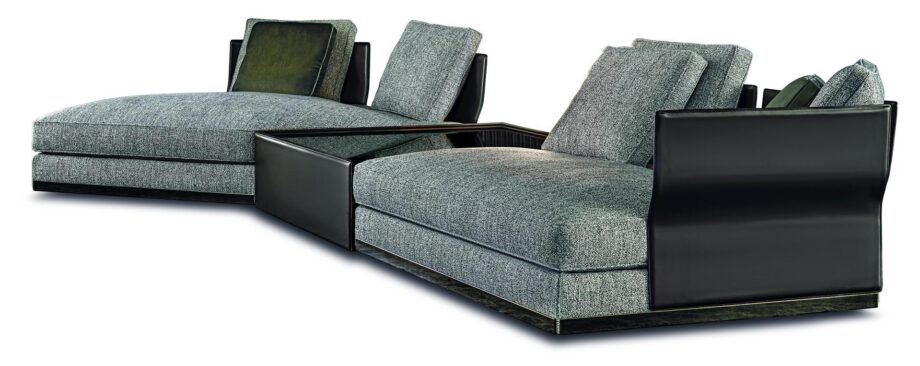 West Saddle Hide Sofa Minotti