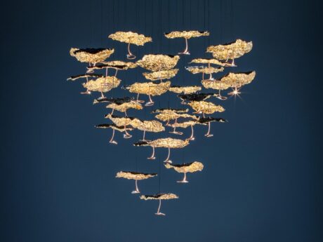 Gold Moon Chandelier