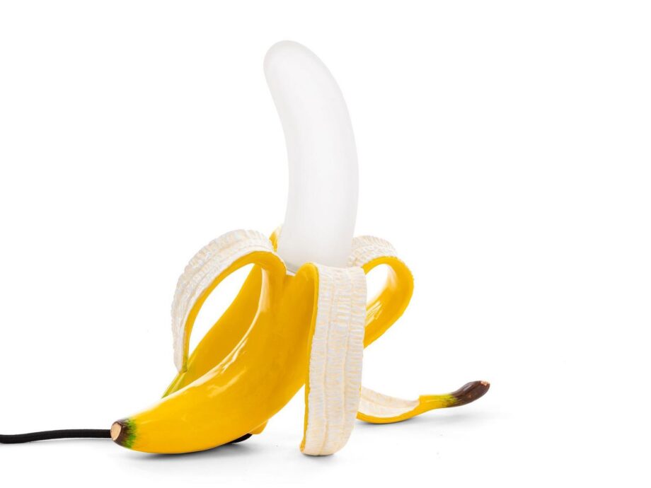 Banana Lamp Yellow Louie Table Lamp Seletti