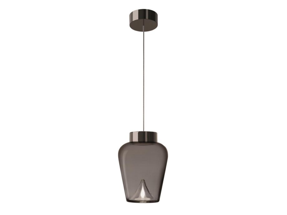 Aella Thin S pendant lamp | Leucos. Handblown glass pendant with LED light, offering dimmer function and combining timeless design with modern technology for illumination.