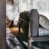 Wish bed | Molteni. Timeless solid wood bed with minimal design, featuring comfortable head cushions in fabric or leather for a classic elegance.