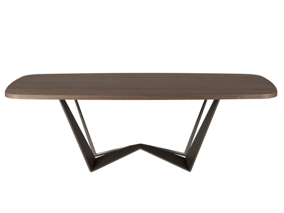 Reverse table | Tonin Casa. The Reverse table features a sinuous design with a captivating contrast between base and top for a stylish look.