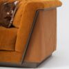 Fedro sofa | Mantellassi 1926. Three-seater sofa with quilted backrest, durable hand-scratched steel frame, and customizable options for a cosmopolitan style.