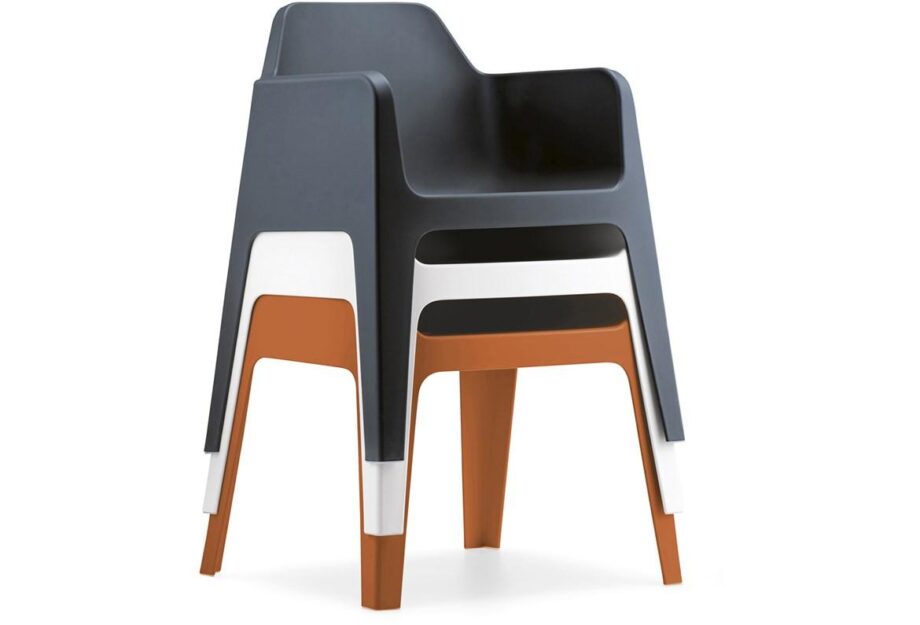 Plus 630 Outdoor chair | Pedrali. Outdoor chair with generous volumes, formal design, comfort, and functionality for both indoor and outdoor spaces.