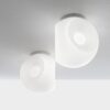 Eyes ceiling lamp | Fabbian. Eyes lamp: Simple sphere design, offers dual light intensities, spreads bright light effectively, suits various indoor environments.