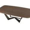 Reverse table | Tonin Casa. The Reverse table features a sinuous design with a captivating contrast between base and top for a stylish look.