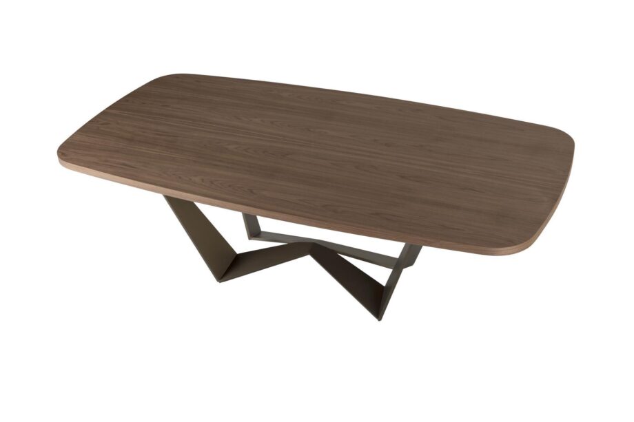 Reverse table | Tonin Casa. The Reverse table features a sinuous design with a captivating contrast between base and top for a stylish look.