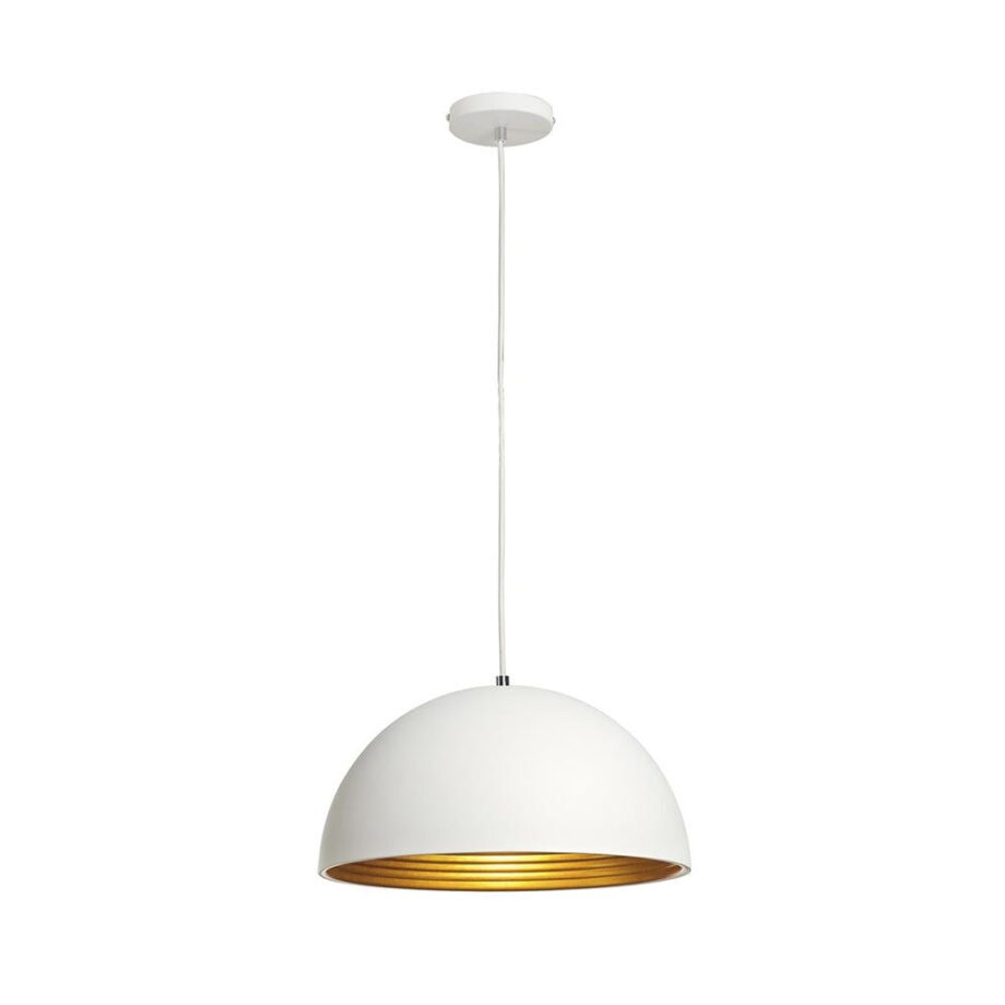 Forchini pendant lamp | SLV. Modern pendant lamp with hemispherical shape, available in different finishes. Creates an interesting light effect. Stylish addition to any space.