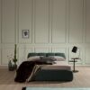 Tuny bed | Tonin Casa. Tuny bed offers strength, cleanliness, and harmony with a unique headrest design and stain-resistant materials.