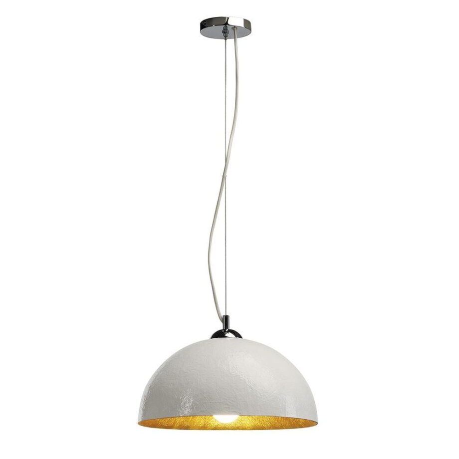 Forchini pendant lamp | SLV. Modern pendant lamp with hemispherical shape, available in different finishes. Creates an interesting light effect. Stylish addition to any space.