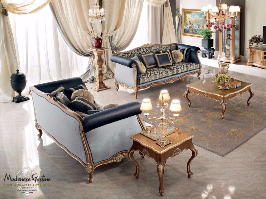 13416 sofa | Modenese Gastone. 2-seater sofa blending baroque elegance with modern flair, offering luxurious comfort with a touch of Italian charm.