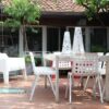 Plus 630 Outdoor chair | Pedrali. Outdoor chair with generous volumes, formal design, comfort, and functionality for both indoor and outdoor spaces.