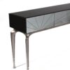 Alba console | Visionnair. Alba console: 3 mirrored drawers, sleek design, satin aluminium legs, RAL colour options, stylish and functional.