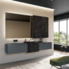 Facto bathroom | Birex. Facto by Birex offers modern, industrial design with functional organization, unique volumes, and durable materials for a stylish bathroom upgrade.