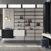 Facto bathroom | Birex. Facto by Birex offers modern, industrial design with functional organization, unique volumes, and durable materials for a stylish bathroom upgrade.