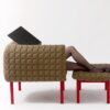 Ruché easy chair | Ligne Roset. Ruché armchair blends traditional quilting, sturdy wooden frame with compact design for comfort and space efficiency in small apartments.