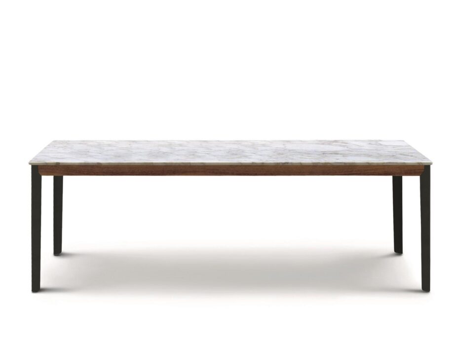Hug table | Arflex. Elegant table with a marble top and sleek frame, designed by Claesson Koivisto Rune, perfect for sophisticated and contemporary interior spaces.