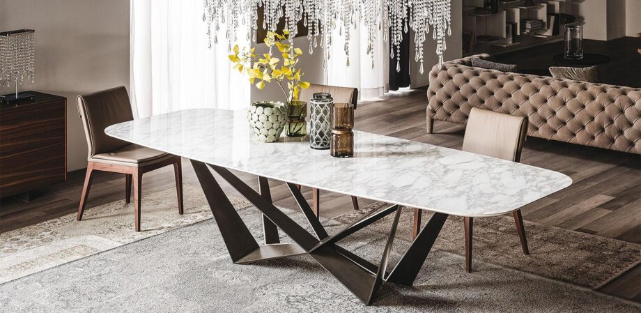Skorpio Keramik table | Cattelan Italia. The Skorpio Keramik table: industrial chic design, versatile and durable, a statement piece for homes and businesses.