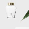 Aella Thin S pendant lamp | Leucos. Handblown glass pendant with LED light, offering dimmer function and combining timeless design with modern technology for illumination.