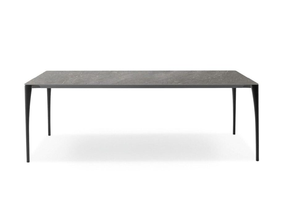 Sol table | Bonaldo. Innovative Sol table with elegant, minimalist design; features slender aluminium legs and versatile style for various room decor; ideal for both work and social settings.