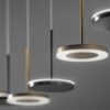 Bella pendant lamp | Panzeri. Stylish pendant lamp with adjustable head, STEP DIM technology, and multiple light settings for versatile illumination options.