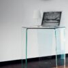 3 Feet coffee table | Sovet. Unique hexagonal glass coffee tables. Customizable heights and finishes. Adds a modern touch to any space.