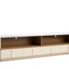 Augusta sideboard | Volpi. AUGUSTA Sideboard: Plywood construction, fabric or leather upholstery, marble or wood top, soft-close drawers, cable management, stylish chrome base.