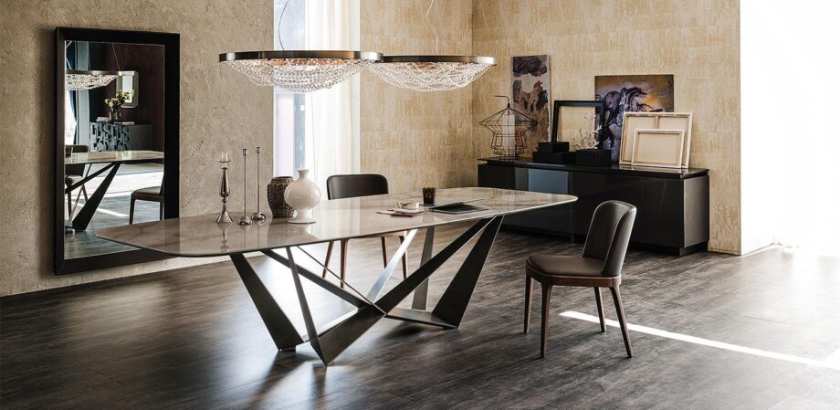Skorpio Keramik table | Cattelan Italia. The Skorpio Keramik table: industrial chic design, versatile and durable, a statement piece for homes and businesses.