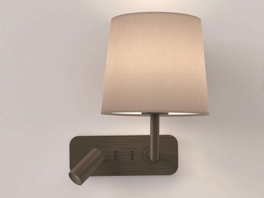 Side By Side wall lamp | Astro lighting. Adjustable LED reading lamp offering direct-indirect light, wall-mountable design, and high color rendering index (CRI 90) for true color perception.