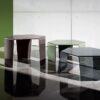 3 Feet coffee table | Sovet. Unique hexagonal glass coffee tables. Customizable heights and finishes. Adds a modern touch to any space.