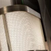 Gordon floor lamp | DV home. Elegant floor lamp with a metal structure and fabric shade, embodying luxurious Art Deco design.