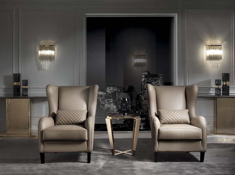 Windsor armchair | DV home. Exquisite armchair with a high back and plush upholstery, crafted for supreme comfort and a luxurious interior.