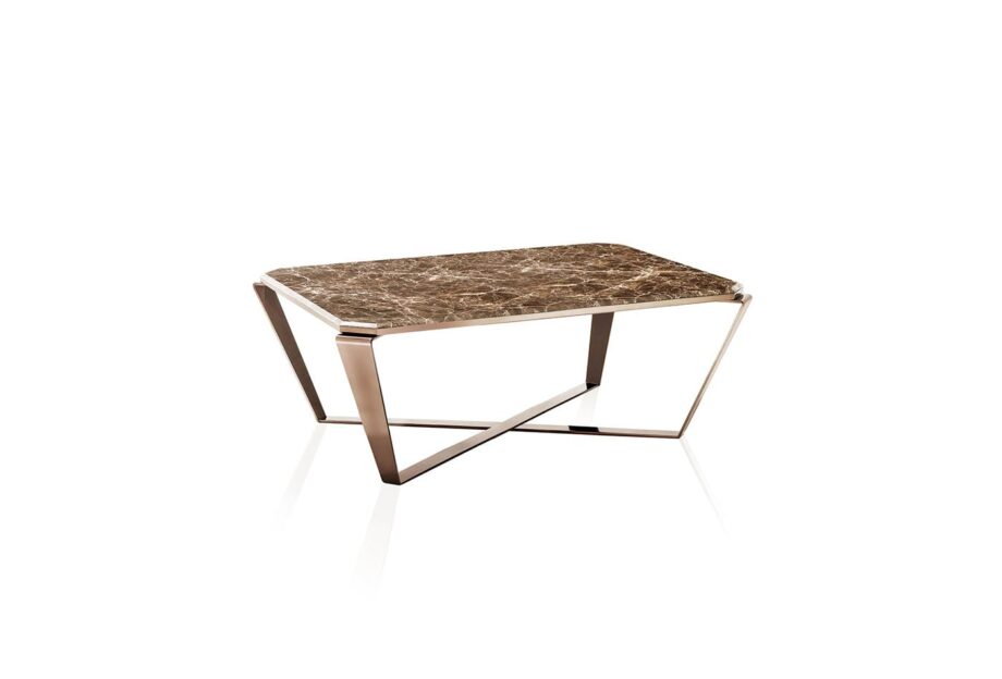 Ritz coffee table | DV home. Exquisite coffee table with a marble top and metal base, combining luxury and functionality.