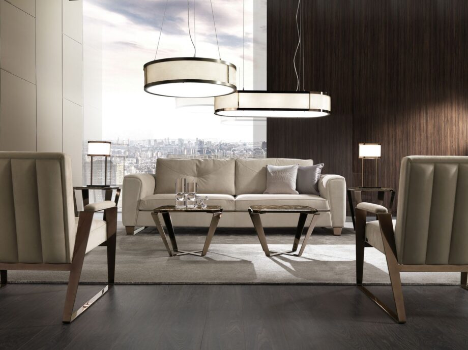 Ritz coffee table | DV home. Exquisite coffee table with a marble top and metal base, combining luxury and functionality.