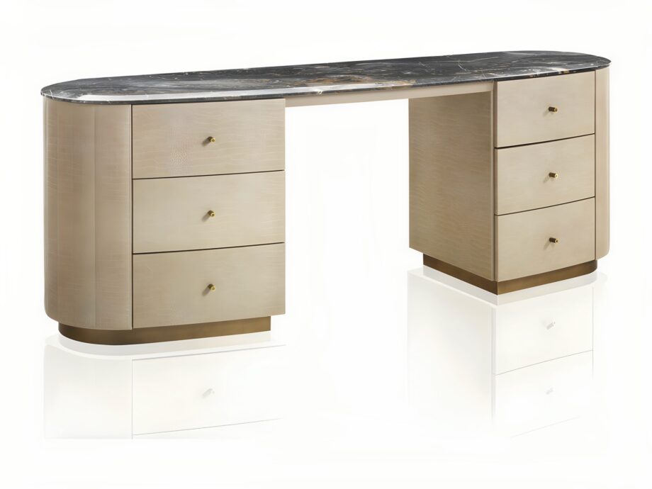 Vogue Dress dressing table | DV home. Luxurious Art Deco drawer unit with exquisite lacquered or leather finishes and elegant marble tops.