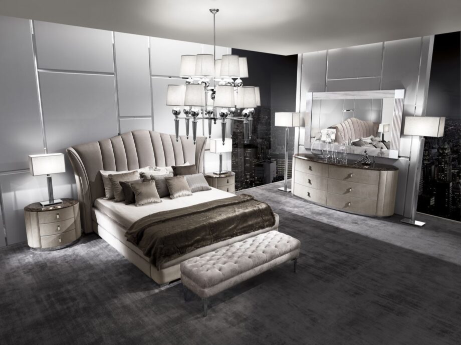 Vogue chest of drawers | DV home. An exquisite Italian-crafted drawer unit, blending Art Deco glamour with contemporary design, featuring luxurious materials and soft-close drawers.