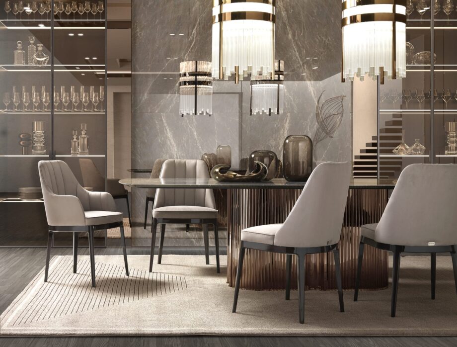 Charlotte chair | DV home. Elegant armchair with sophisticated design, blending Italian craftsmanship, comfort, and luxurious materials.