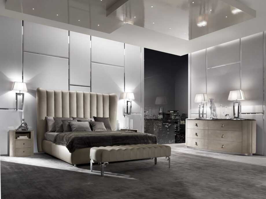 Vogue chest of drawers | DV home. An exquisite Italian-crafted drawer unit, blending Art Deco glamour with contemporary design, featuring luxurious materials and soft-close drawers.